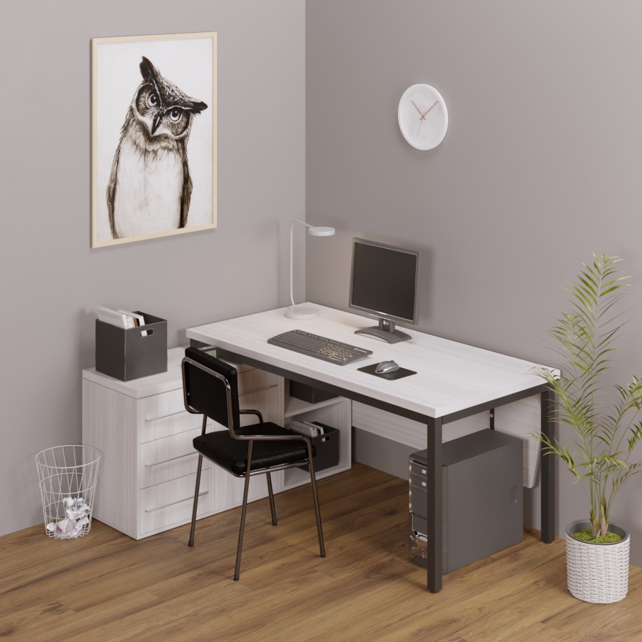 Стол с тумбой "Хантер" (1400х700 мм.)3