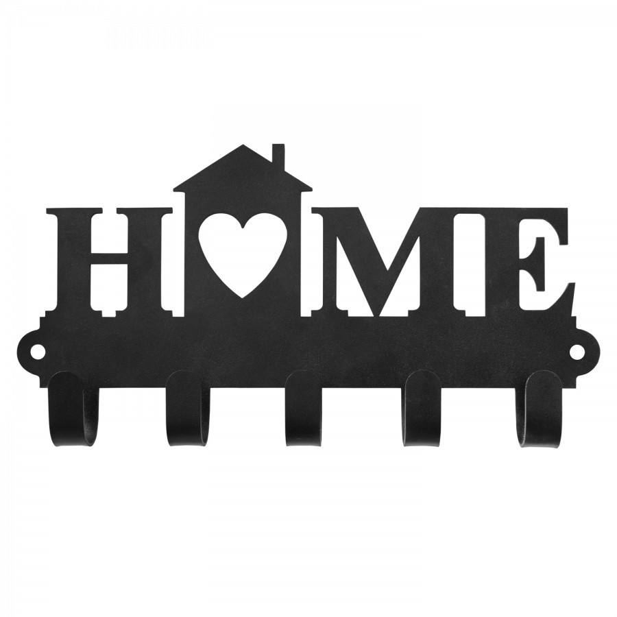 Ключница металлическая, настенная "Home"