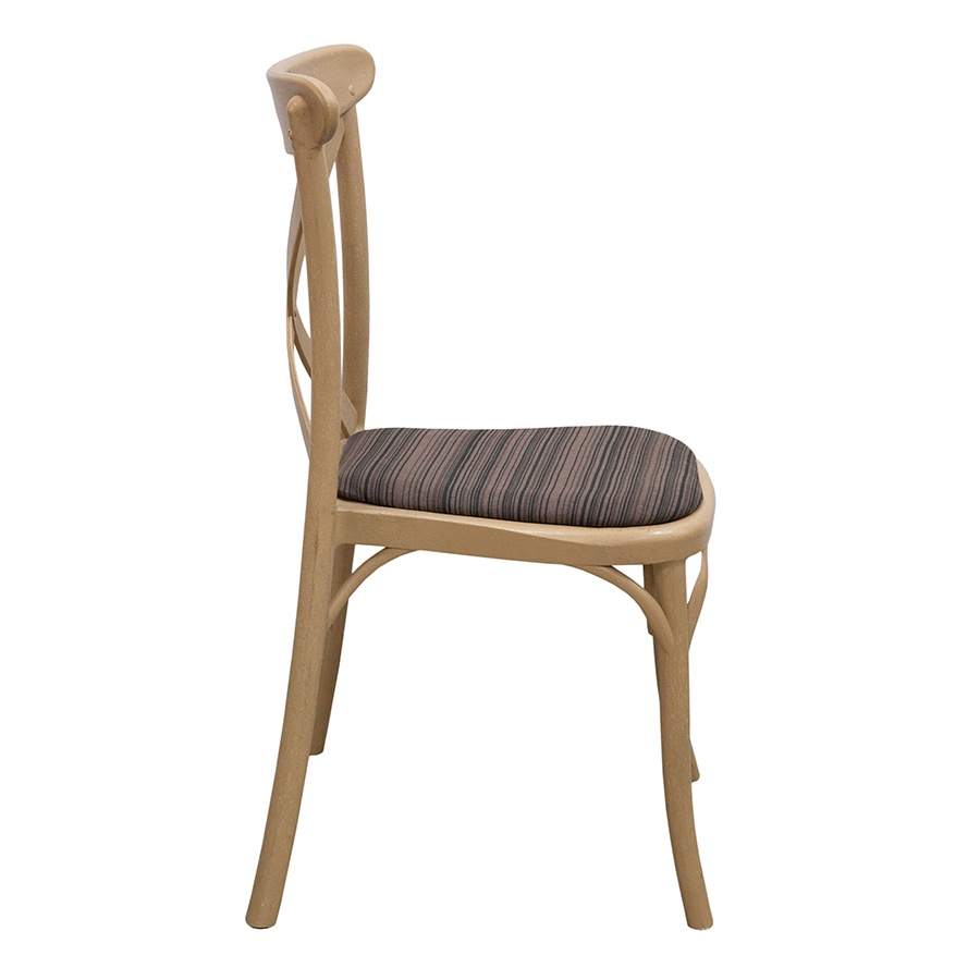 Стул пластиковый "Кантри" цветной (с мягким элементом)1