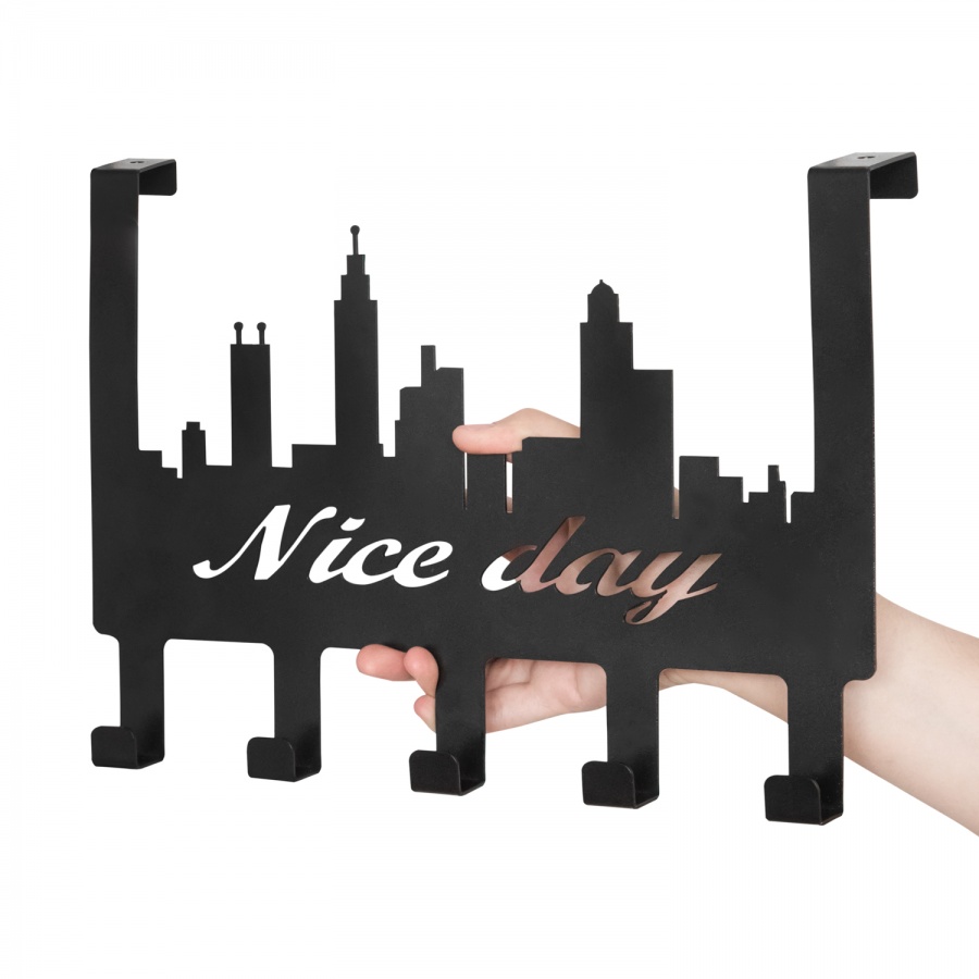 Крючок навесной, металлический "Nice day"1