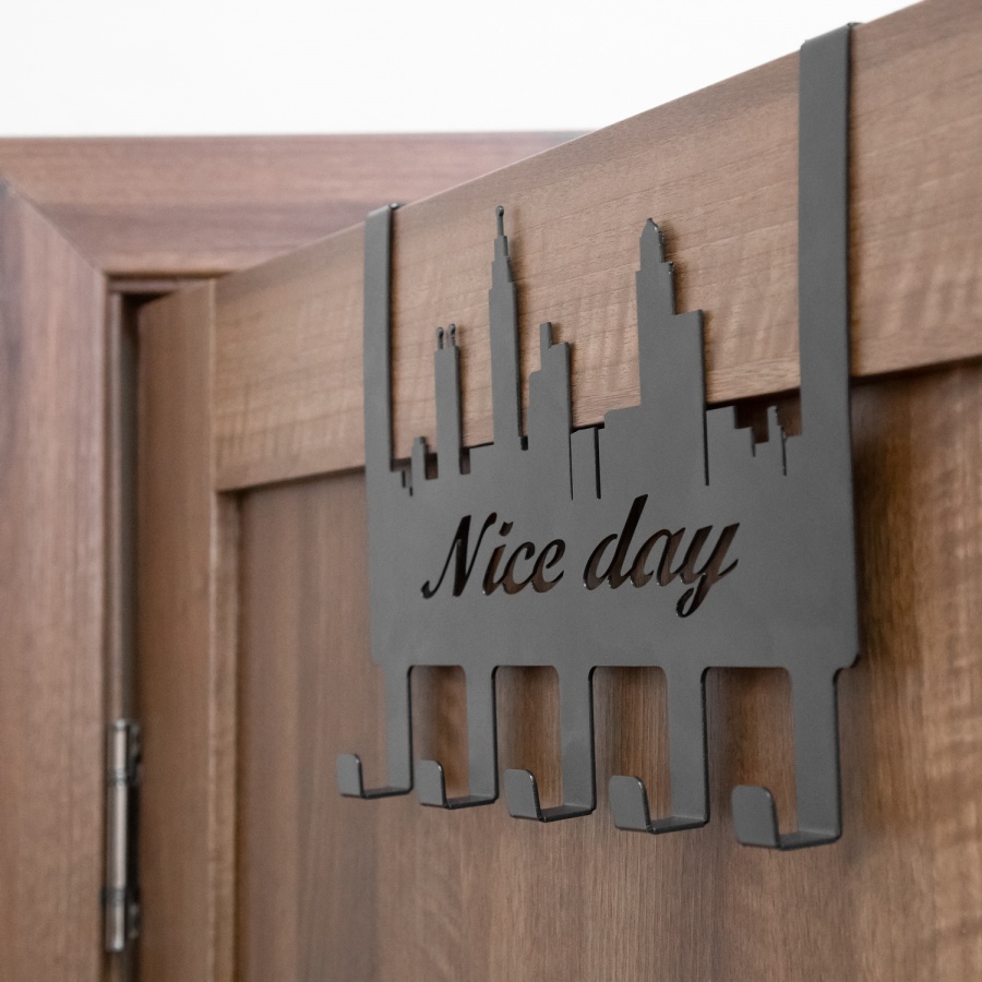 Крючок навесной, металлический "Nice day"0