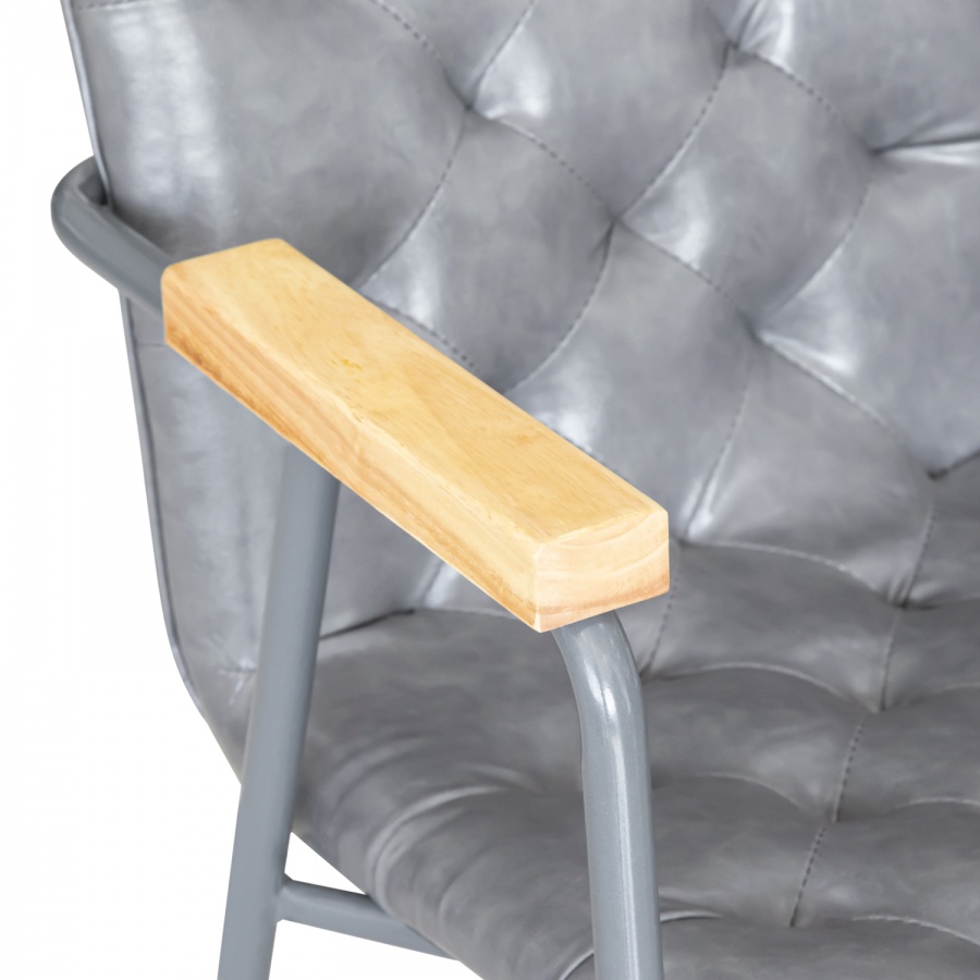 Стул "Нино" с деревянными накладками3