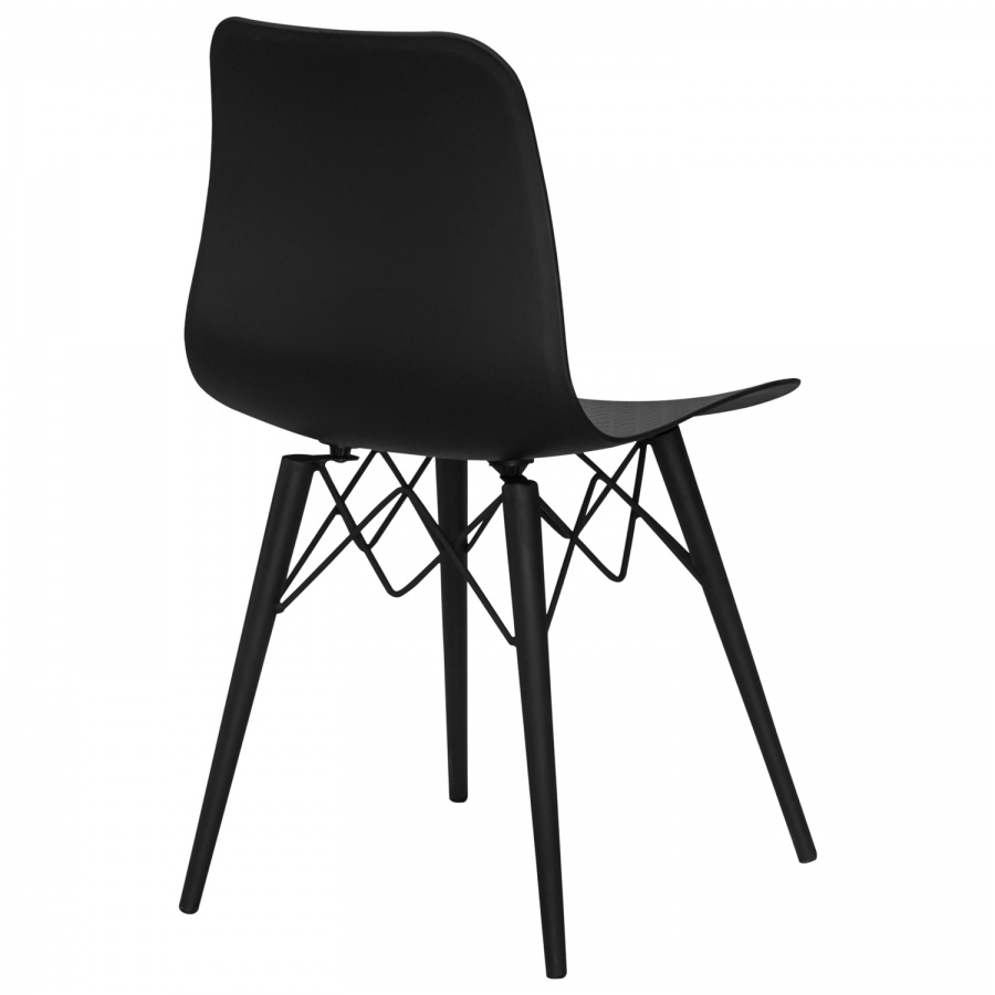 Стул "Кловер" чёрный (металлические ножки)1